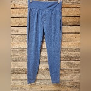 Women's lighter‎ washed denim jeggings Size Medium a new day